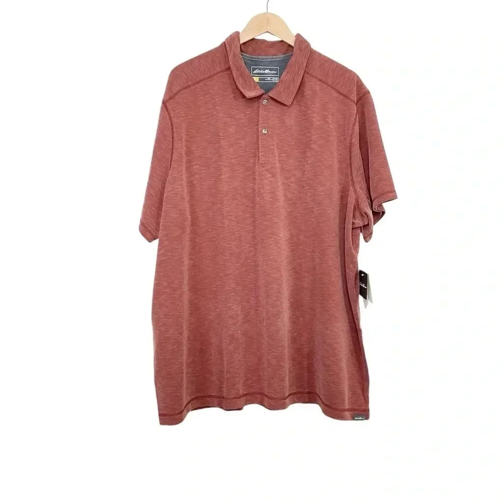 Eddie Bauer Men's Active Contour Short Sleeve Polo Shirt 3XL